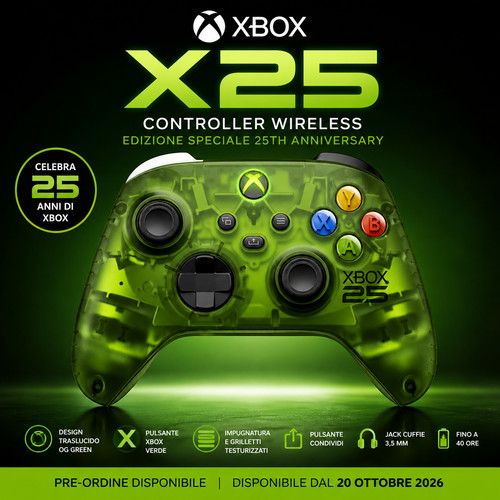 Controller wireless xbox - wireless, x25