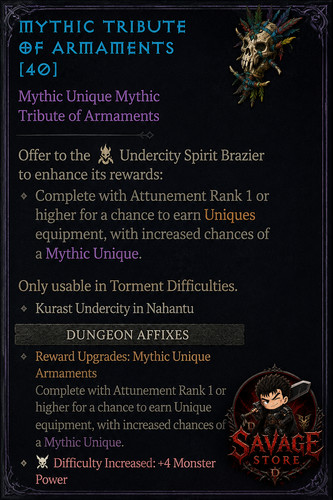 Diablo mythic tribute - 4,